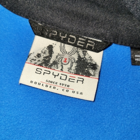 NWOT Spyder Half 1/2 Zip Knit Mid Layer Pullover Sweater Jacket sz M - Picture 4 of 6